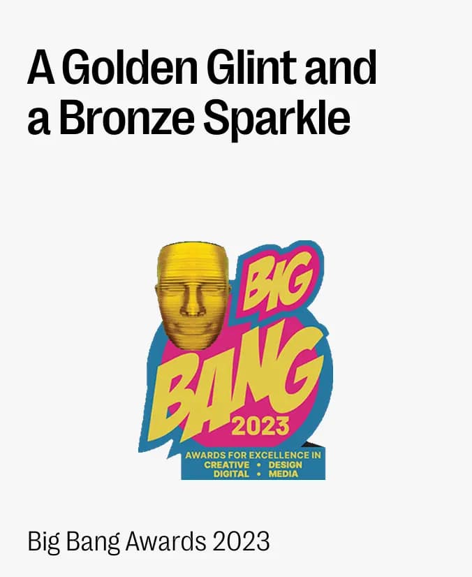 A Golden Glint and a Bronze Sparkle, Big Bang Awards 2023