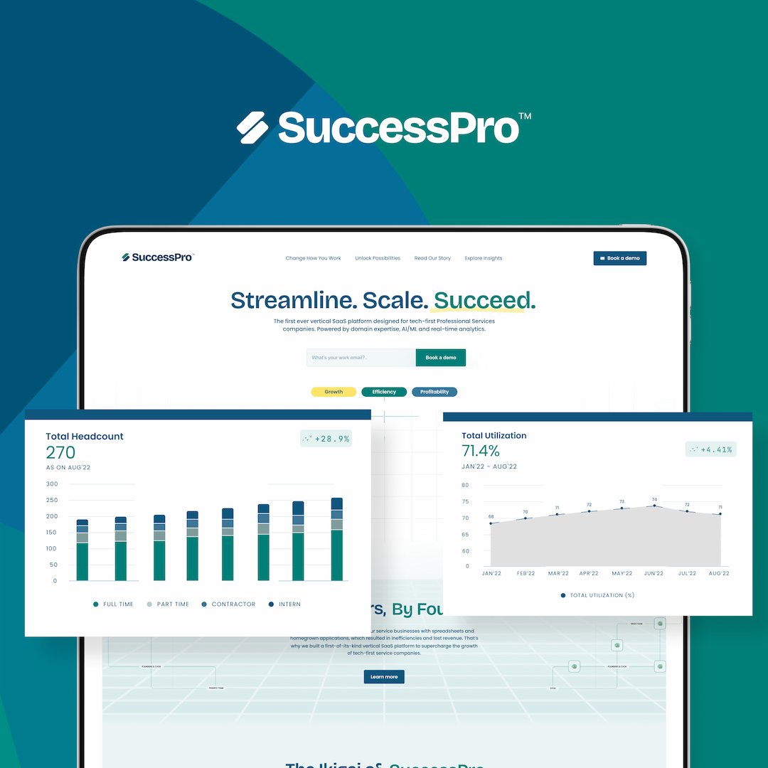An interactive website that simplifies SaaS