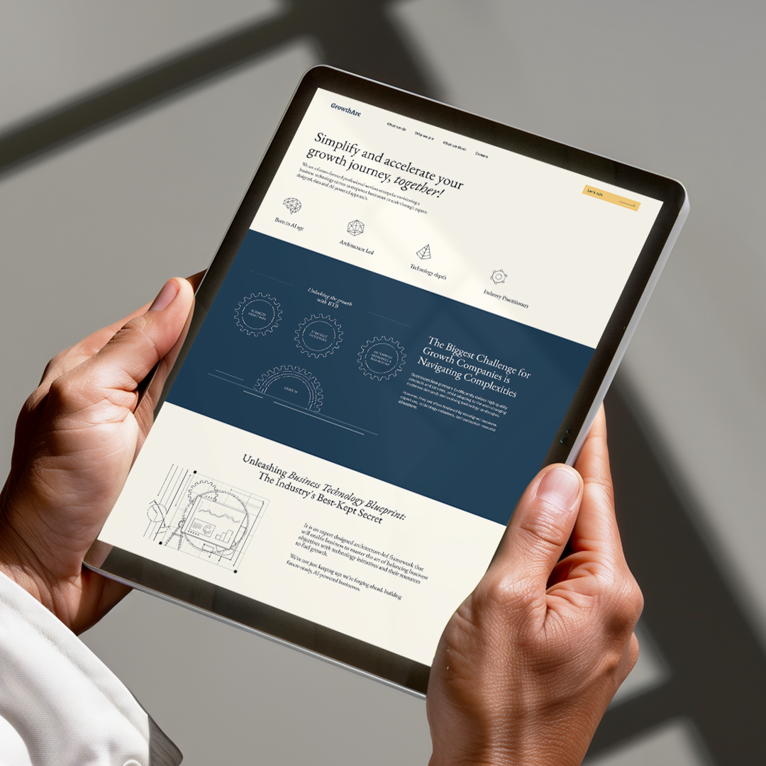 Architecting GrowthArc’s digital presence with a scalable website