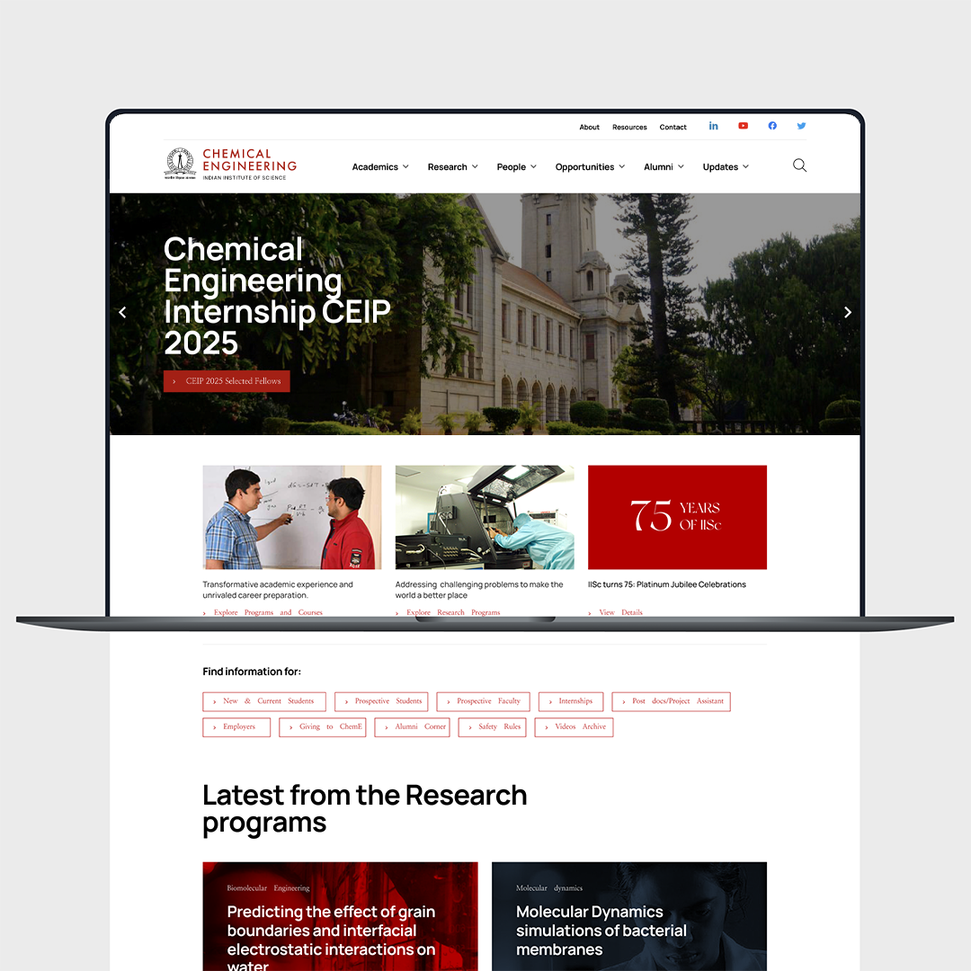 Modular digital framework for IISc’s evolving research and academic needs